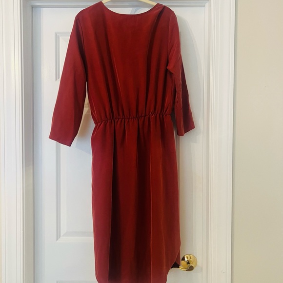 Fall Everly dress size medium in burnt orange - Picture 2 of 5